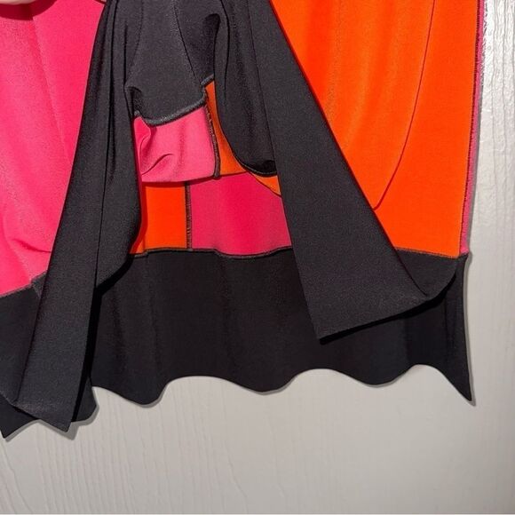 Eva Varro Handcrafted Block dress Pink-red and black size M - Picture 3 of 9